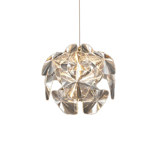 Modern Acrylic Pendant Lighting Fixture - 24/28.5/43 Wide Clear Ceiling Suspension Lamp