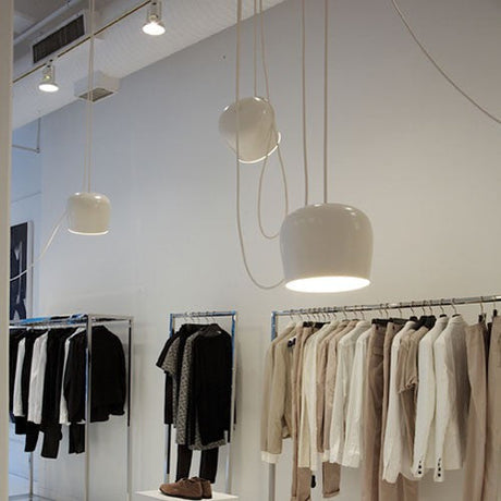 Modern Metal Swag Pendant Light Kit With Adjustable Cord - 3/4 Heads Black/White 3 / White