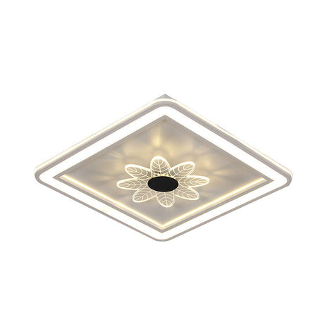 Led Kids Bedroom Ceiling Light With Whimsical Windmill/Flower Design - Black/White