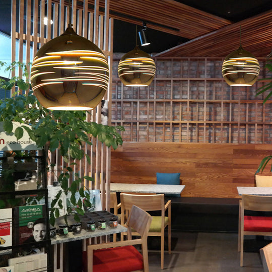 Contemporary Globe 3-D Glass Pendant Lamp - Chrome/Gold 1 Light Wide (6’/8’/10’)