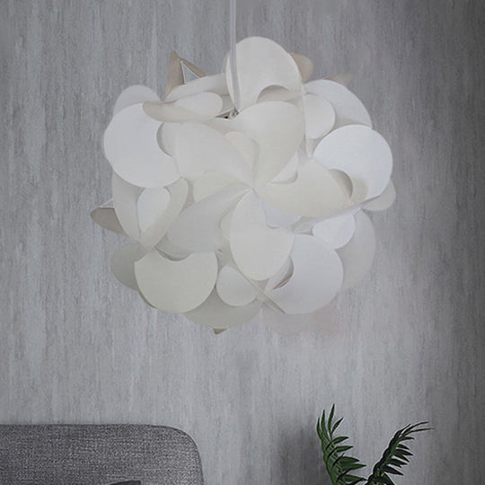 Modern Windmill Plastic Ceiling Pendant - Red/White 3 Sizes 1 Light Fixture