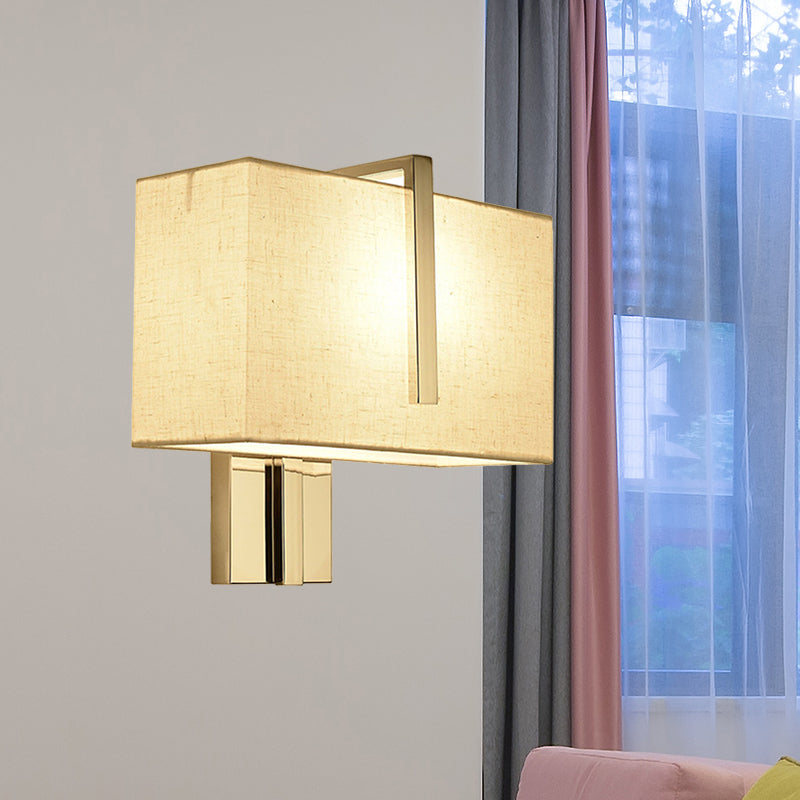 Modern Fabric Led Wall Sconce In Chrome - Stylish Lighting For Living Room