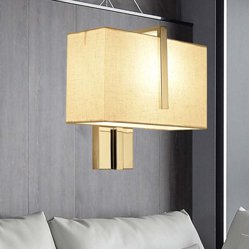 Modern Fabric Led Wall Sconce In Chrome - Stylish Lighting For Living Room