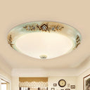 Traditional Led Dome Ceiling Light With Milky White Glass In 3 Sizes And 2 Temperatures -