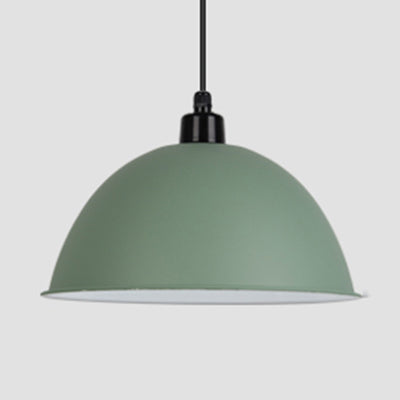Nordic Gallery Café Aluminum Pendant Lamp: Stylish Bowl Hanging Light Green / 14’