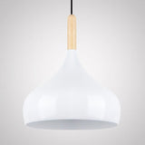 Contemporary Aluminum Onion Pendant Light - Balcony Hallway Suspension 9.5/12/14 Width 1 Bulb White
