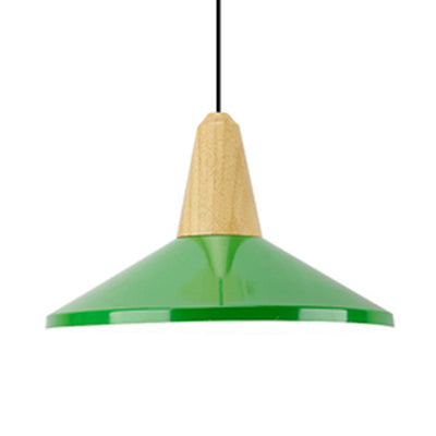 Adjustable Aluminum Pendant Light - Modern Macaron Design 10/14 Inch Width Single Head Living Room