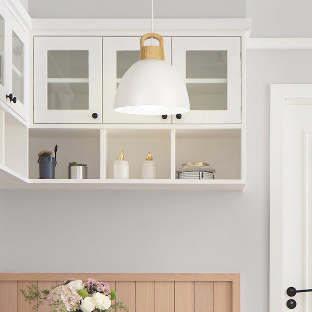 Aluminum Kitchen Corridor Pendant Light With Macaron Design - Enhanced Illumination 1 Bulb