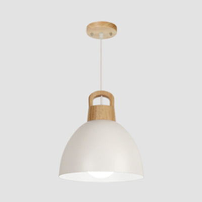 Aluminum Kitchen Corridor Pendant Light With Macaron Design - Enhanced Illumination 1 Bulb White