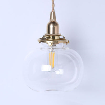 Stylish Oval Pendant Light With Brass Lamp Socket - Ideal For Cloth Shop Clear