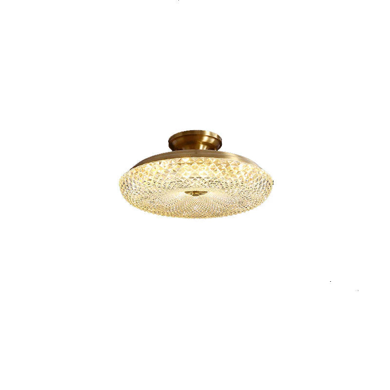 Light Luxury Post Modern Led Copper Ceiling Lamp
