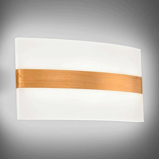 Modern Led Wall Sconce In Oval/Rectangular/Convex Shape - 8/10.5 Wide Warm/White/Natural Light Gold