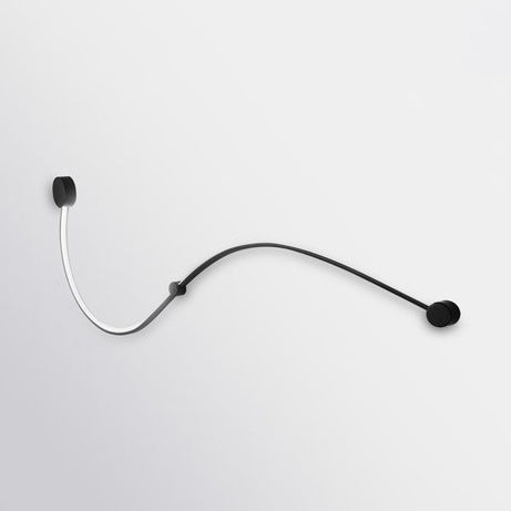 Contemporary Twist Led Wall Sconce - Black/White Warm/White Lighting Black / White G