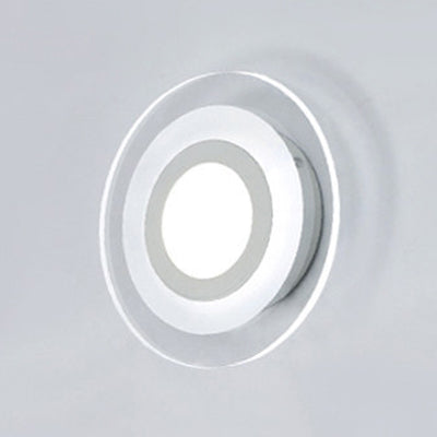 Modern Led Wall Sconce - Triangle/Round/Square Design Warm/White Light Acrylic Simplicity