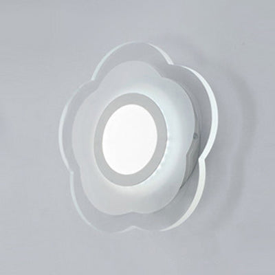 Modern Led Wall Sconce - Triangle/Round/Square Design Warm/White Light Acrylic Simplicity