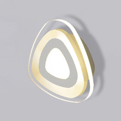 Modern Led Wall Sconce - Triangle/Round/Square Design Warm/White Light Acrylic Simplicity