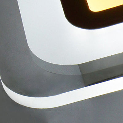 Modern Led Wall Sconce - Triangle/Round/Square Design Warm/White Light Acrylic Simplicity