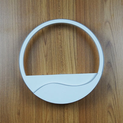 Modern Led Acrylic Wall Sconce: Warm/White Light In White/Black Fixture