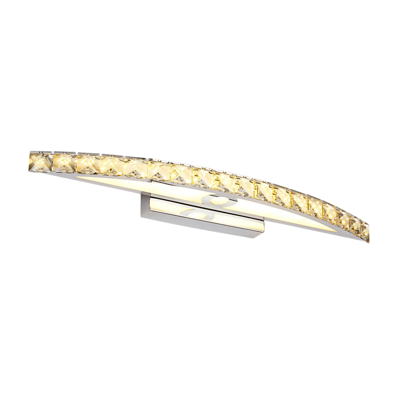 Modern Crystal Bow Wall Sconce In Clear/Champagne 17-27.5 Wide