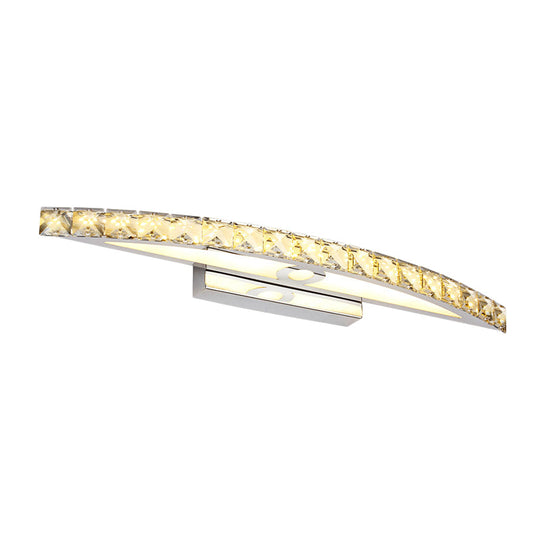 Modern Crystal Bow Wall Sconce In Clear/Champagne 17-27.5 Wide