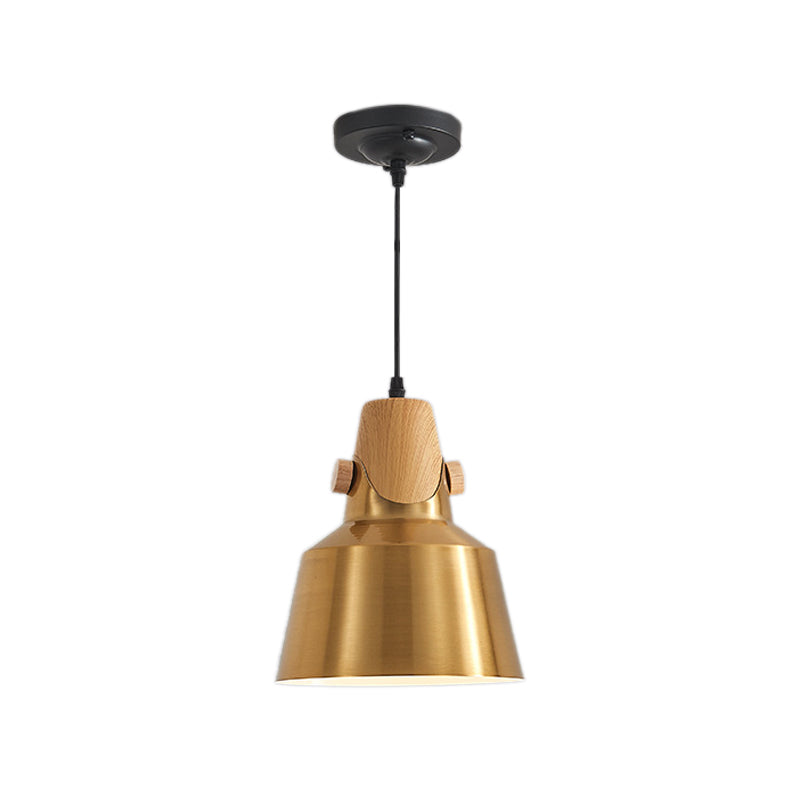 Modern Dome Metal Pendant Light Brass Hanging Lamp Kit For Restaurants - 8.5/14 Wide