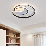 Sleek Spiral Flush Mount Ceiling Light With Simple Acrylic Design - Led 16/19.5/23.5 Wide