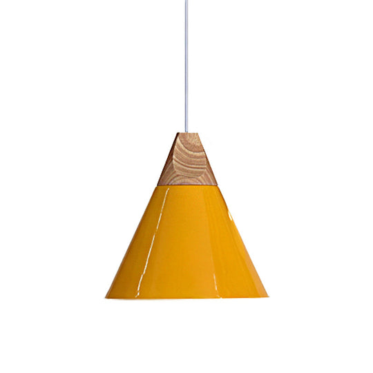 Conical Shade Metal Pendant Light - Contemporary Kitchen Hanging Fixture (5.5’/8.5’/10’ W