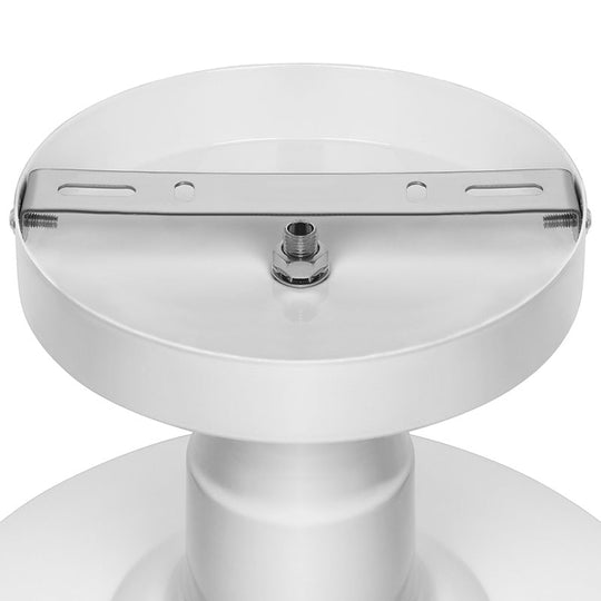 Vintage Iron Barn Dining Room Ceiling Light Fixture - 1 Black/White Semi Flush 10’ 14’ Or 18’