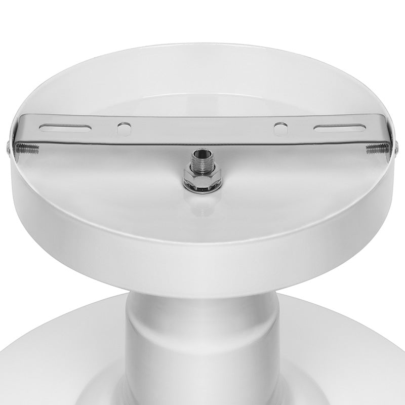 Vintage Iron Barn Dining Room Ceiling Light Fixture - 1 Black/White Semi Flush 10 14 Or 18 Diameter