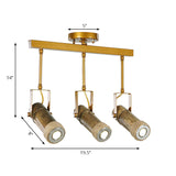 Semi Flush Lodge Light: Stylish Wood Metal And Bamboo Adjustable Ceiling Fixture For Restaurants -