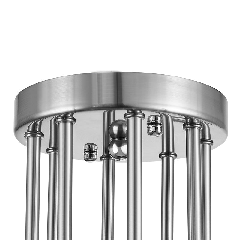 Vintage Metallic Semi Flush Light With Sputnik Design In Antique Brass/Black - Exposed Ceiling