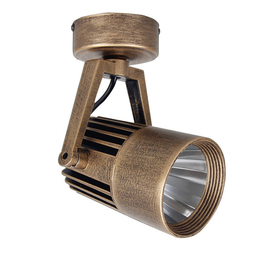 Antique Style Brass Ceiling Light Fixture - Metal Led Bedroom Semi-Flush Mount Adjustable 3’/5’