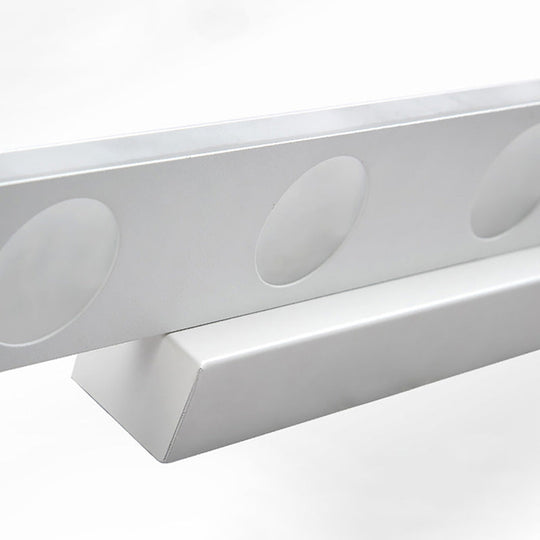 Oblong Bathroom Led Vanity Light Acrylic 4/6 Lights Simplicity Wall Mounted Mirror Lighting In
