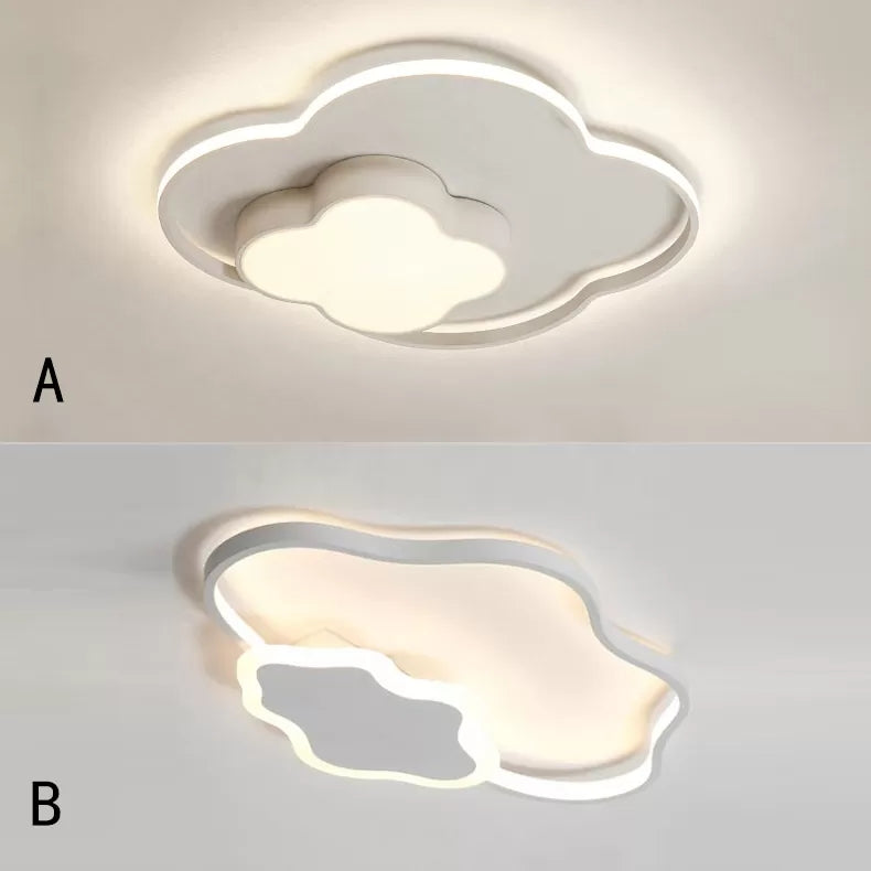 Modern White Flush Mount Nursing Room Cloud Ceiling Light