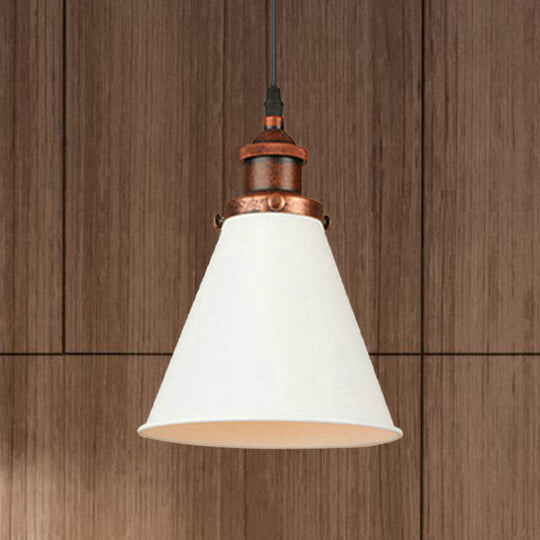 Retro Metal Ceiling Pendant Light With Black/Chrome/Rust Finish - Perfect For Kitchen Rust