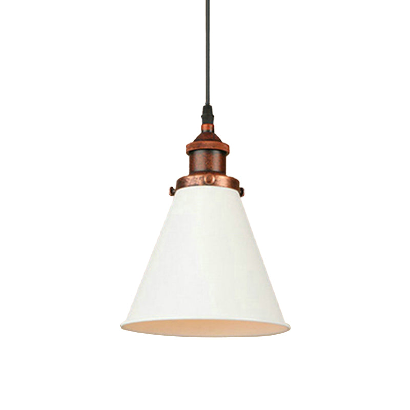 Retro Metal Ceiling Pendant Light With Black/Chrome/Rust Finish - Perfect For Kitchen