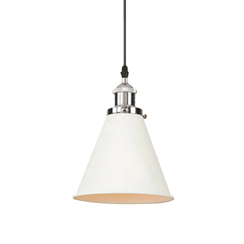 Retro Metal Ceiling Pendant Light With Black/Chrome/Rust Finish - Perfect For Kitchen