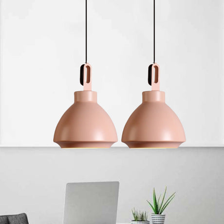 Nordic-Style Ceiling Hanging Lamp: 1-Head Pendant Light In Black/Grey