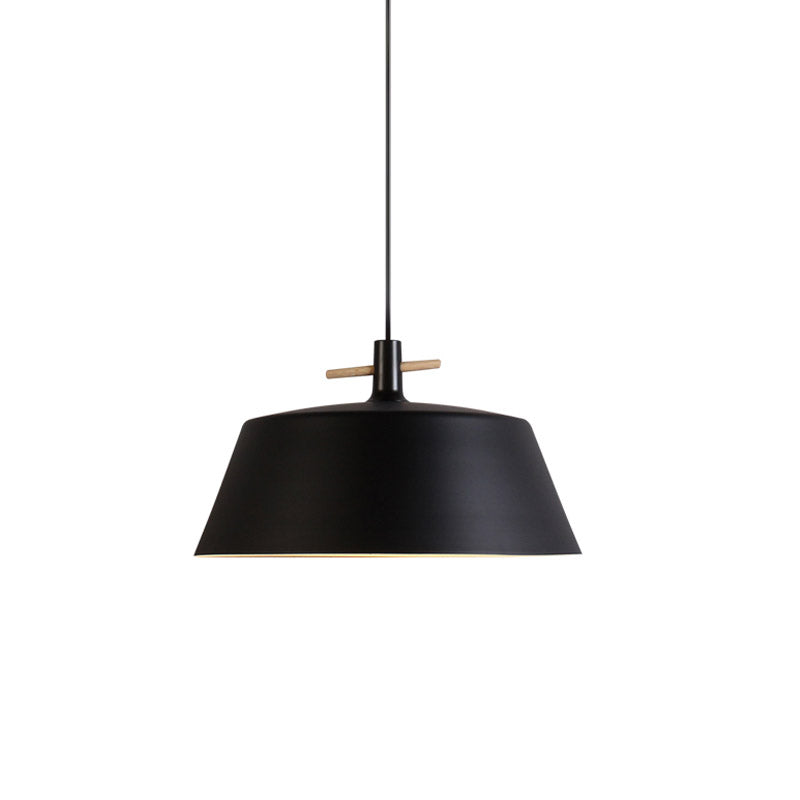 Contemporary Metal Pendant Lamp With Shade - Stylish Dining Room Hanging Light Fixture In