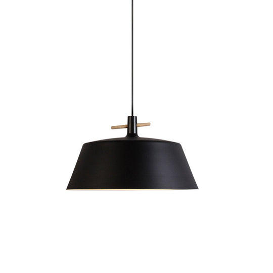 Contemporary Metal Pendant Lamp With Shade - Stylish Dining Room Hanging Light Fixture In