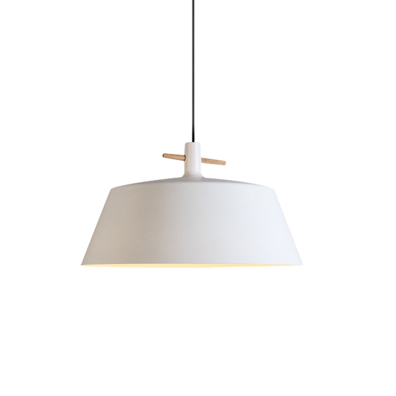 Contemporary Metal Pendant Lamp With Shade - Stylish Dining Room Hanging Light Fixture In