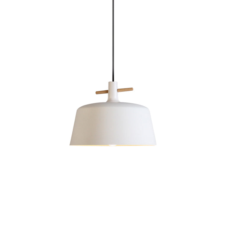 Contemporary Metal Pendant Lamp With Shade - Stylish Dining Room Hanging Light Fixture In