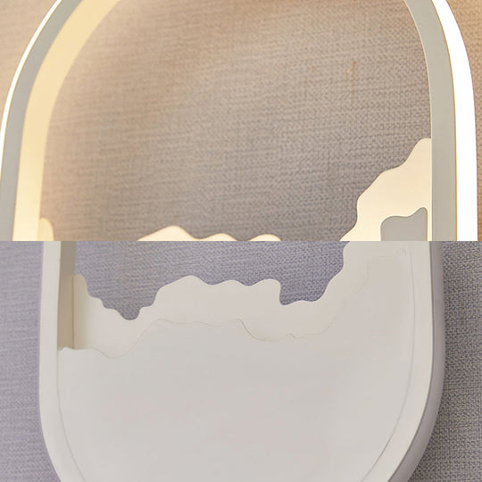 Modern Oval Wall Sconce With Led Lighting For Your Bedroom