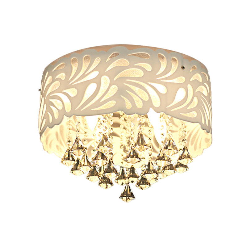 Modern Clear Crystal Flushmount Ceiling Light Fixture - 18/23.5/12.5’ Width 8/12 - Bulb/Led With