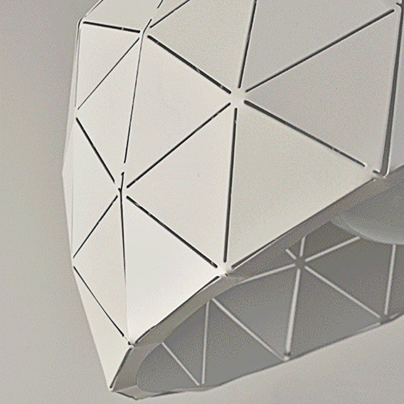 Nordic Style Domed Ceiling Light Fixture - 12’/14’ 1-Light Pendant In Black/White For Coffee Shop