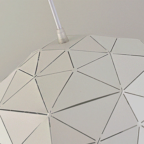 Modern Nordic Dome Ceiling Light In Black/White For Coffee Shop - 12/14 W 1-Light