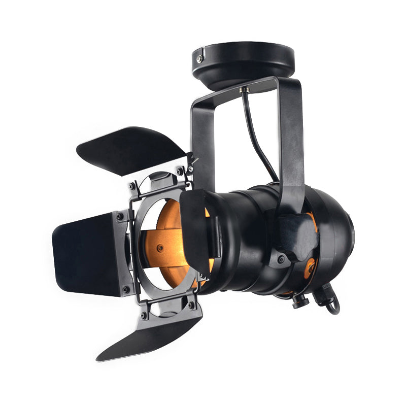 8’/12’ W Industrial Style Ceiling Light With Rotatable Head - Metal Shade Close To Lamp In