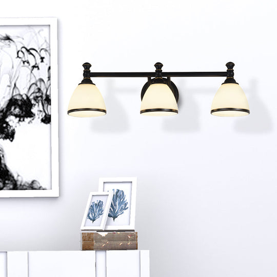 Modern Black Vanity Sconce - Elegant Shower Room Wall Lighting Solution 3 /