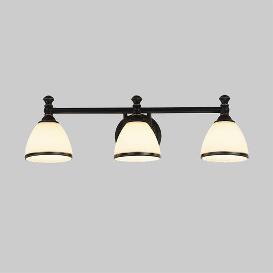 Modern Black Vanity Sconce - Elegant Shower Room Wall Lighting Solution