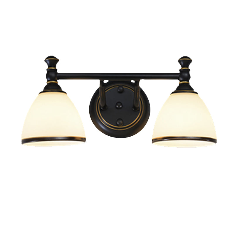 Modern Black Vanity Sconce - Elegant Shower Room Wall Lighting Solution